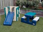 Little Tikes speelhuisje + picknicktafel Jungle Evergreen, Kinderen en Baby's, Speelgoed | Buiten | Speeltoestellen, Ophalen, Zo goed als nieuw