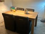 Eettafel, Huis en Inrichting, Tafels | Eettafels, Ophalen, Beetje landelijk/ indutrieel, 50 tot 100 cm, Zo goed als nieuw