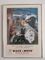 Poster black&white whisky in stevig frame van barth lijsten., Huis en Inrichting, Ophalen, Gebruikt, 50 tot 75 cm, Foto of Poster