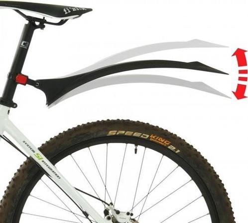 Polisport Cross Country Evo achterspatbord - Zwart, Fietsen en Brommers, Fietsaccessoires | Overige Fietsaccessoires, Zo goed als nieuw