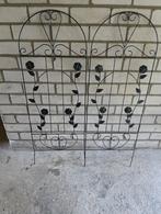 2 ijzeren plantenschermen, trellis, Ophalen, Zo goed als nieuw