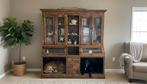 Teak Buffetkast Apothekerskast met ingebouwde benches, Huis en Inrichting, Kasten | Buffetkasten, 200 cm of meer, Glas, Nieuw