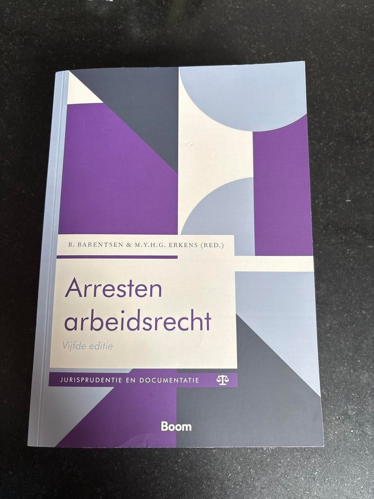 Arresten Arbeidsrecht 5e editie - Zo goed als nieuw, Ophalen of Verzenden, Gamma, Zo goed als nieuw, WO