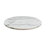 Salontafel marmer rond 55 cm met metaal onderstel, Huis en Inrichting, Tafels | Salontafels, Rond, Nieuw, Minder dan 50 cm, Metaal