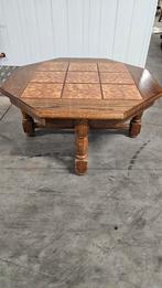 Antiek eiken salontafel, Ophalen, Gebruikt, 50 tot 100 cm, 50 tot 100 cm