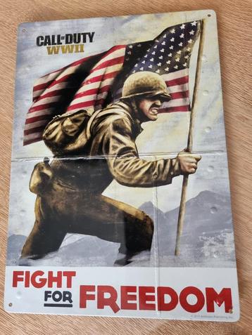 Call of duty alluminiumplaat. beschikbaar voor biedingen