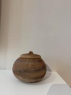 Bohemian Ibiza pot met deksel - Nieuw in doos!, Overige materialen, Mand, Rond, Nieuw