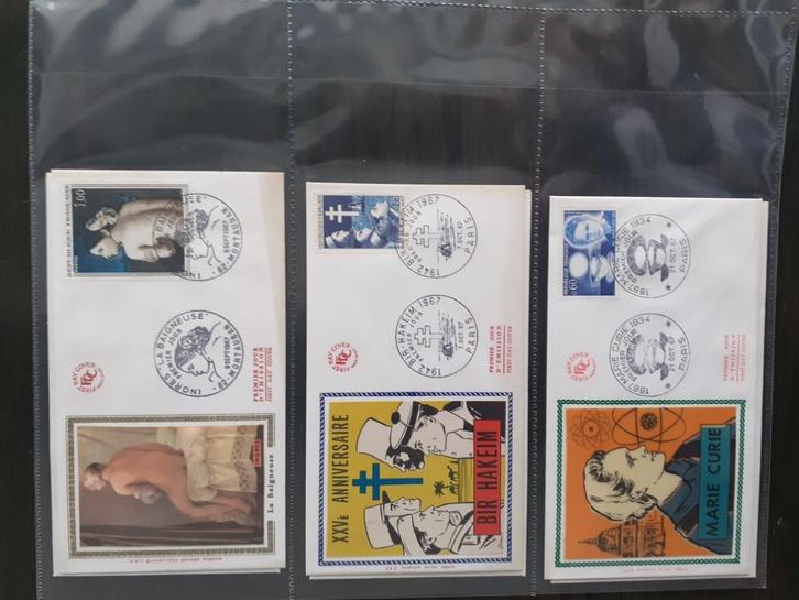 Collectie eerstedagenveloppen Frankrijk, Postzegels en Munten, Postzegels | Europa | Frankrijk, Ophalen of Verzenden