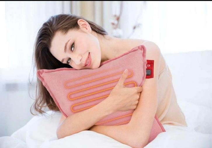 Feel Home Verwarmend Kussen Zacht Rose 45x45cm, Huis en Inrichting, Woonaccessoires | Kussens, Nieuw, Vierkant, Ophalen of Verzenden