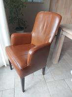 6x Vintage cognac Leren stoelen *in perfecte staat!!*, Ophalen