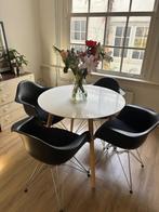 4 orginele Vitra Eames DAR stoel, zwart, Huis en Inrichting, Ophalen, Zwart, Design, Zo goed als nieuw