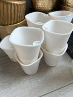 9 zelfwaterende bloempotjes, Tuin en Terras, Rond, Ophalen of Verzenden, Zo goed als nieuw, Aardewerk