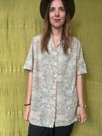 Vintage blouse / shirt - print -bloemenprint-48/4XL, Maat 46/48 (XL) of groter, Ophalen of Verzenden, HGV, Vintage