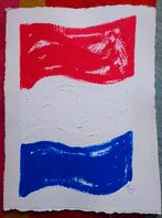 Hans Innemee (1951)? Hollandse vlag, acryl op papier ~2000, Antiek en Kunst, Kunst | Schilderijen | Klassiek, Ophalen of Verzenden