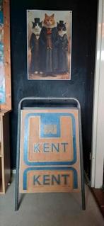 Vintage reclame bord KENT sigaretten, Verzamelen, Ophalen of Verzenden, Zo goed als nieuw, Reclamebord