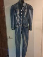 Uniek spijkerjumpsuit met pofmouw maat 38, Kleding | Dames, Jumpsuits, Ophalen, Zo goed als nieuw, Maat 38/40 (M)
