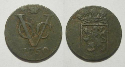 8] Holland VOC Duit 1750, Postzegels en Munten, Munten | Nederland, Losse munt, 1 cent, Vóór koninkrijk, Ophalen of Verzenden