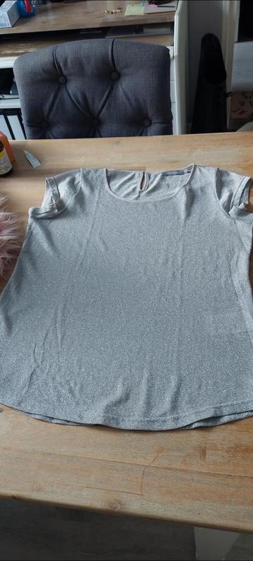 Geisha😊zilverkleurige top maat m beschikbaar voor biedingen