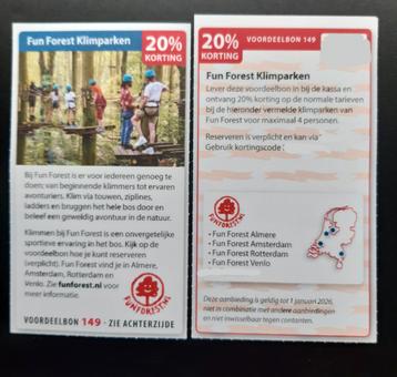 Fun Forest Klimparken 20% Korting beschikbaar voor biedingen
