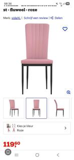 3 x roze eetkamer stoelen, Huis en Inrichting, Stoelen, Ophalen, Zo goed als nieuw, Overige kleuren, Drie