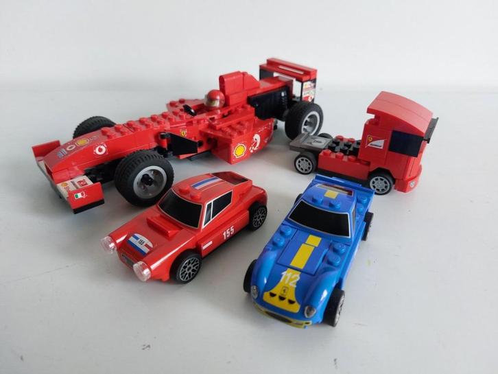 Lego 4x Ferrari, 8362 + 30191 + 30193 + 40192, compleet, Kinderen en Baby's, Speelgoed | Duplo en Lego, Gebruikt, Lego, Complete set
