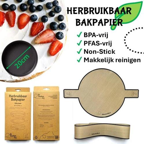 Herbruikbaar Bakpapier voor de springvorm 20 cm, Huis en Inrichting, Keuken | Keukenbenodigdheden, Nieuw, Ophalen of Verzenden