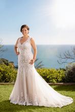 Trouwjurk mermaid blush maat 42, Ophalen of Verzenden, Zo goed als nieuw, Roze, Trouwjurk