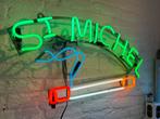 Vintage Neon Reclamebord St. Michel, Ophalen, Gebruikt, ., Lichtbak of (neon) lamp