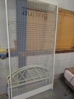 1-persoons Auping bed, wit metaal, Ophalen, Gebruikt, 90 cm, Eenpersoons