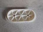 Tupperware IJsklontjes maker Wit Driehoek, Huis en Inrichting, Keuken | Tupperware, Ophalen of Verzenden, Zo goed als nieuw, Wit