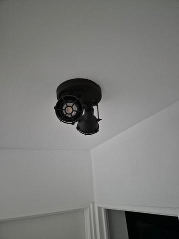 3x plafond lamp zwart beschikbaar voor biedingen