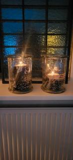 Kerstdecoratie Kaarsen in Glas, Ophalen, Overige materialen, Zo goed als nieuw, Minder dan 25 cm