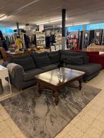 Grote grijze hoekbank - Vierpersoons of meer, Huis en Inrichting, Ophalen, 250 tot 300 cm, Gebruikt, Hoekbank