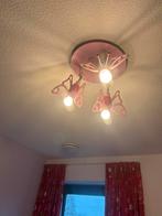 Roze vlinderlamp voor kinderkamer, Ophalen of Verzenden, Zo goed als nieuw, Hout