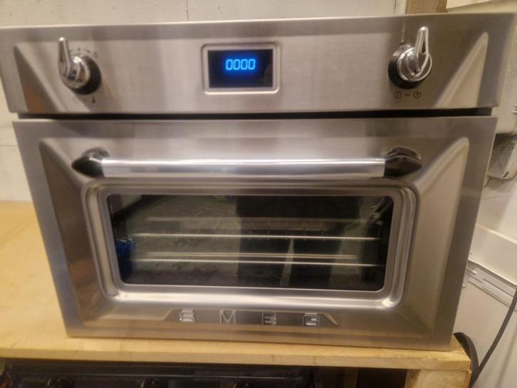 Smeg SF4920VCX combi-stoomoven, Witgoed en Apparatuur, Ovens, Zo goed als nieuw, Inbouw, Oven met grill, 45 tot 60 cm, 45 tot 60 cm