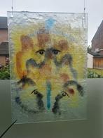 Glazen schilderij 50x70cm, Ophalen, 50 tot 75 cm, Zo goed als nieuw, Schilderij