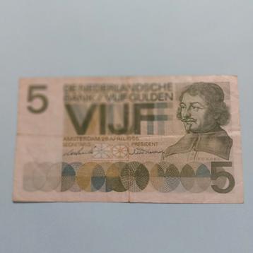 5 gulden vondel II uit 1966 In ZF
Speciaaltje  beschikbaar voor biedingen