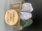 Mand met slippers, Ophalen of Verzenden, Nieuw, Wit