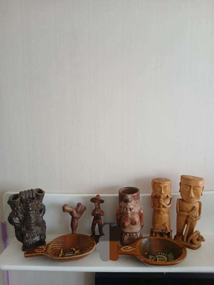 Verzameling beelden noord en zuid Amerika beeld Peru Mexico, Antiek en Kunst, Kunst | Niet-Westerse kunst, Ophalen of Verzenden