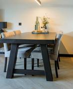 Zwarte rofra tafel, Huis en Inrichting, Ophalen, 200 cm of meer, 50 tot 100 cm, Vier personen