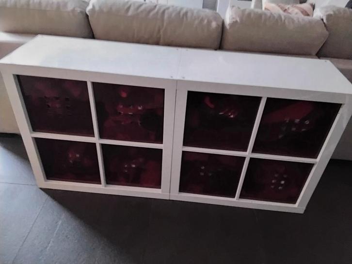 Opbergkast "Billy" van Ikea, 2x 4 vakken., Huis en Inrichting, Kasten | Schoenenkasten, Gebruikt, Ophalen