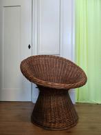 Vintage rotan kuipstoel, Ophalen, Gebruikt