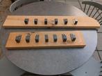 Robuuste houten kapstokken - 2 stuks, Gebruikt, Minder dan 100 cm, Hout, Ophalen