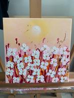 Schilderij 30x30 bloemen, Verzenden