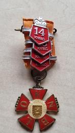 KNBLO Avondvierdaagse 14 15 16 17 medaille, Postzegels en Munten, Penningen en Medailles, Ophalen of Verzenden, Overige materialen