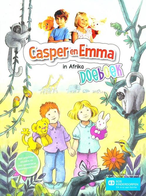Casper en Emma in Afrika - Doeboek - Just4Kids Met prachtige, Boeken, Kinderboeken | Jeugd | onder 10 jaar, Gelezen, Verzenden
