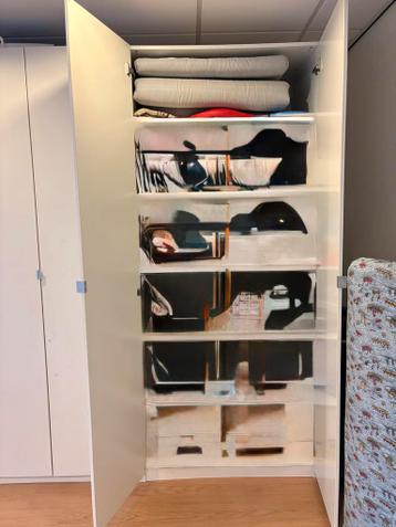 3 witte IKEA kasten met deuren - 100x60x230 cm - afbeelding 4