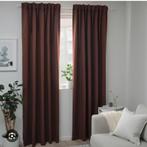 4 verduisterende gordijnen bruin rood Blahuva Ikea, Huis en Inrichting, Stoffering | Gordijnen en Lamellen, 100 tot 150 cm, 200 cm of meer