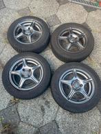 4x100 Dezent 14 inch velgen+banden, Ophalen