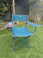 3 stuks blauwe opvouwbare campingstoel Quechua Decathlon, Tuin en Terras, Hangmatten, Ophalen, Zo goed als nieuw